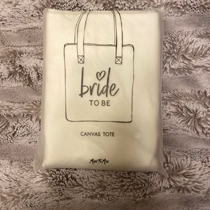 Bride to be canvas tote